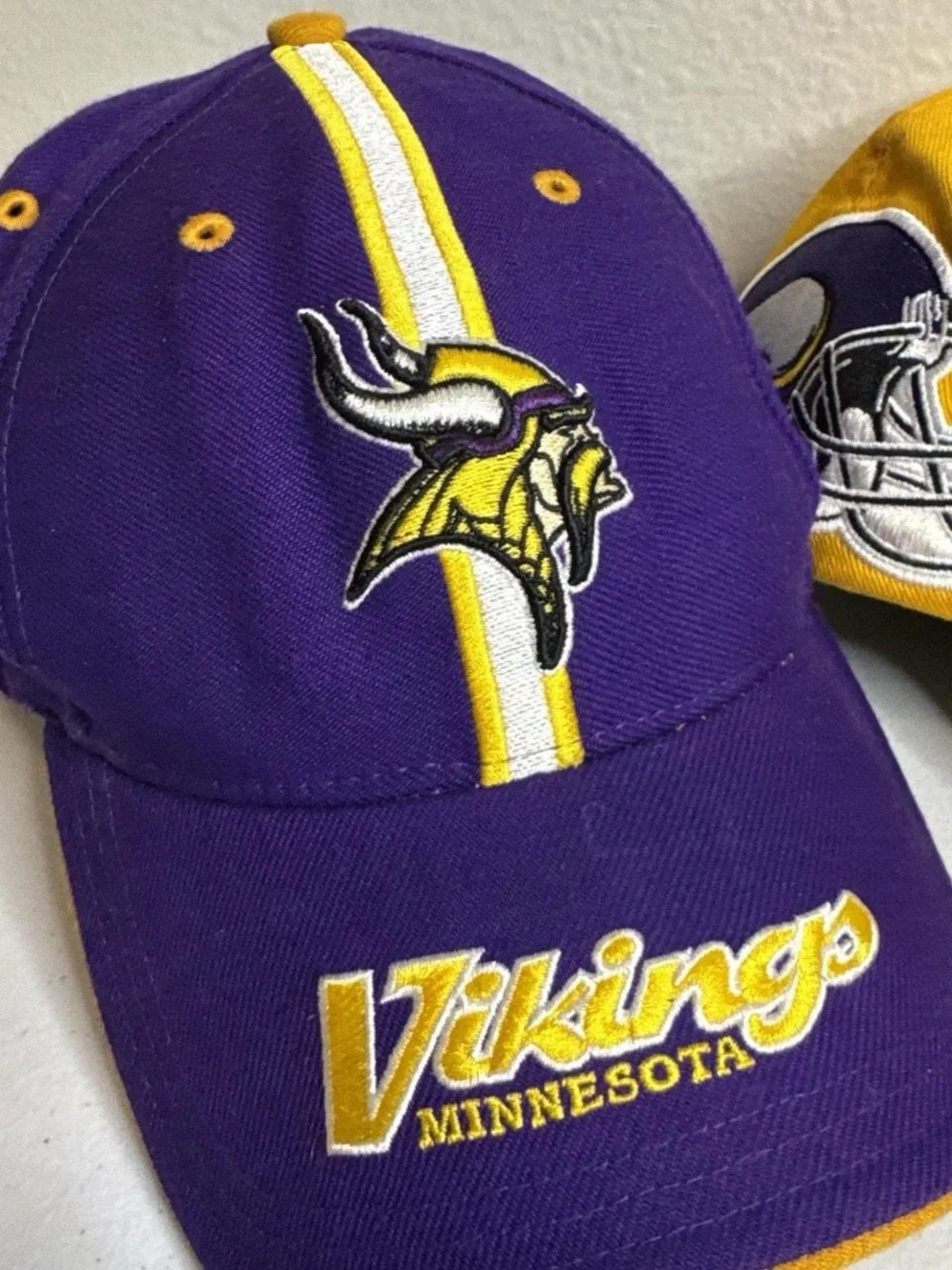 Vintage NFL VIKINGS  Purple and Gold Baseball Caps